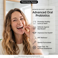 Oral Probiotics for Bad Breath Treatment for Adults, Streptococcus Salivarius K12 and M18 Dental Probiotic for Oral Health, Teeth and Gums, Dentist Formulated Sugar-Free Mint Chewables, 30 Count